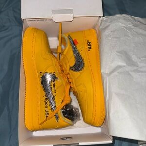 Off-White Air Force 1 University Gold